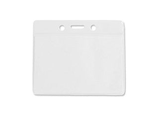 Fat-catz-copy-catz Quality Pack of 20, 25, 50 or 100 Clear PVC Plastic Pocket ID Badge Card Holder Wallet ID Card Holder Badge Bus Pass Holders Horizontal