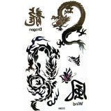 Tribal Dragon Temporary Tattoo