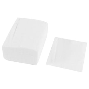 Woman Cotton Fiber Cleaning Pads Cosmetic Nail Polish Remover White 100 Pcs