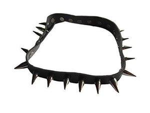 Fat-catz-copy-catz Unisex PVC Faux leather with metal spikes studded choker, goth, fetish gear, punk, fancy dress