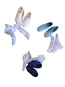 Fat-catz-copy-catz 2x Pairs Of Quality Fashion Shoes, trainers & Socks Made For 11.5" Dolls Outfit Dress Toys