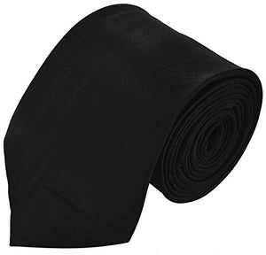 SUPGOD Supergoodies Classic Black, Plain Coloured Mens Ties