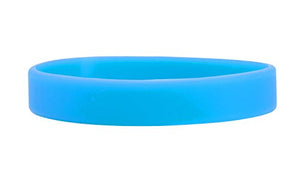 10 x Plain Silicone Wristbands (Mixed Colours)