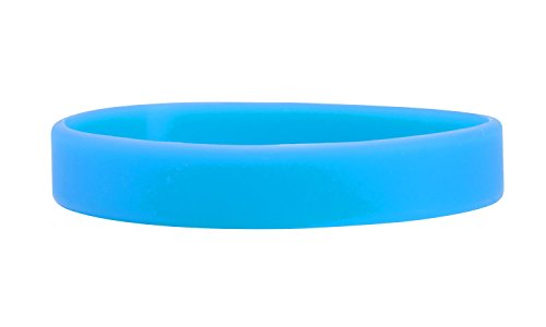 10 x Plain Silicone Wristbands (Mixed Colours)