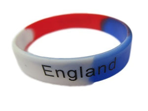Fat-catz-copy-catz Unisex World Cup Euro's Country Patriotic Team Silicone Bands Bracelets: England Three Lions, Brazil & Italy
