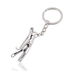 Apollo23-Zinc Alloy Golfer Figure Man Keyring Keychain