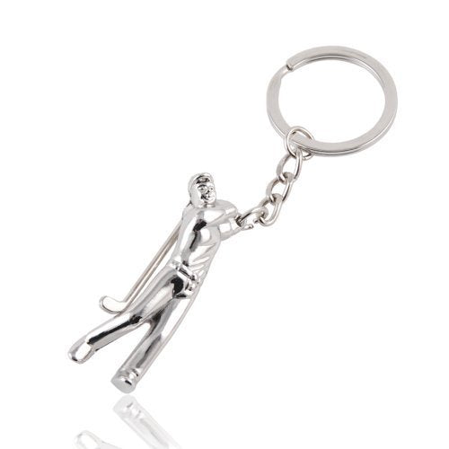 Apollo23-Zinc Alloy Golfer Figure Man Keyring Keychain