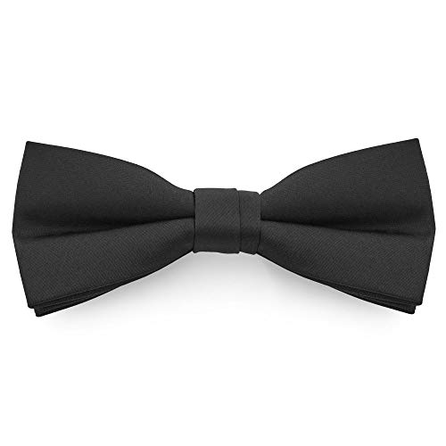 TANGDA Men Solid Tuxedo Satin Polyester Bow Tie BowTies - Pink