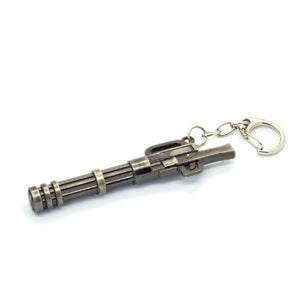 MiNGFi Gatling Machine Gun Metal Model Keyring Keychain Pendant