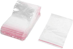 Fat-catz-copy-catz 100 pcs Small 8cm x 6cm Clear Plastic Seal Bag Transparent Storage Resealable Self Seal Bags