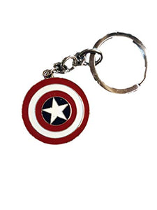 Fat-catz-copy-catz Red Captain America shield Marvel Superhero Enamel metal keyring