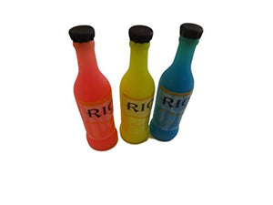 Fat-catz-copy-catzÃÂ® Set of 3 Novelty Collectable Japanese Style Bottles of Drink Fizzy Pop colourful Erasers Rubbers