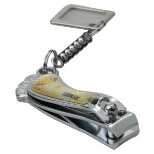 Fashionable Feet Shape Stainless Steel Nail Clipper Yellow