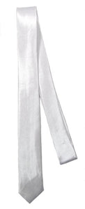 BB Accessories Skinny Neck Tie - 01) White