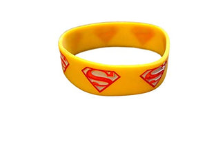 Fat-catz-copy-catz Superman D.C Comics superhero Thick Yellow silicone rubber gummy fashion wrist bracelet band