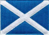Sew-on Iron-on Embroidered Patch Scotland Flag Saint St. Andrew Badge
