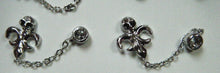 Load image into Gallery viewer, UNIQUE PAIR UNISEX MULTI 2 HOLE PUNK GOTH STYLE PIERCED EARRINGS SKULL DIAMONTE
