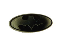 Load image into Gallery viewer, SMALL BLACK BATMAN DC COMICS IRON ON SMOOTH HEAT TRANSFER PATCH FOR CLOTHES BAGS
