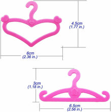 Load image into Gallery viewer, 12, 20 or 30 MINI PINK COAT DRESS CLOTHING HANGERS FOR DOLLS UK SELLER
