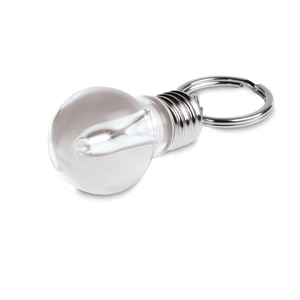 1x Colour Changing Led Light Mini Bulb Shaped Torch Keyring Keychain Free UK P&P