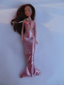 DOLL'S SIZE CLOTHING DRESS PRINCESS MERMAID 2 PIECE OUTFIT 3 COLOURS UK SELLER