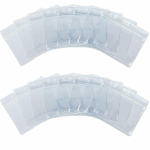 110mm x 65mm LARGE PVC PLASTIC POCKET WALLET ID BUS PASS BADGE CARD HOLDER