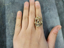 Load image into Gallery viewer, 2x SKULL GOTH DIAMONTE ANTIQUE CRYSTAL FASHION JEWELLERY RINGS RANDOM SELECTION
