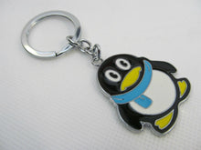 Load image into Gallery viewer, CUTE ANIMATED 1 PIECE LARGE PENGUIN ENAMEL FASHIONABLE KEYRING CHARM UK SELLER
