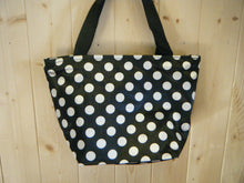 Load image into Gallery viewer, LADIES FOLD REUSE LUNCH SHOPPING TRAVEL LEOPARD GRAFFITI SPOTS HANDBAG 35cmx37cm
