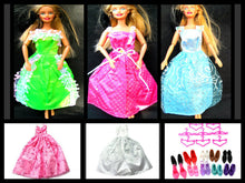 Load image into Gallery viewer, 12&quot; SINDY DOLL SIZE TOYS CLOTHING OUTFIT LONG DRESS BALL GOWN WEDDING UK SELLER

