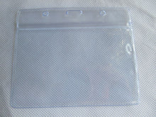 Load image into Gallery viewer, 110mm x 65mm LARGE PVC PLASTIC POCKET WALLET ID BUS PASS BADGE CARD HOLDER
