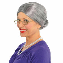 Load image into Gallery viewer, Ladies Old Granny Lady Wig Comedy Hen Night Adult Fancy Dress Costume Accessory
