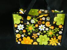 Load image into Gallery viewer, ECO FRIENDLY CUTE FLOWER PRINT SHOPPING TRAVEL BAG FREE UK SHIPPING 34x24x16cm

