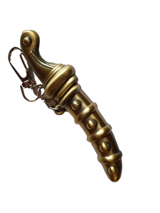 COLLECTOR'S METAL REPLICA JAPANESE ANIME ONE PIECE DAGGER & CASE SINBAD KEYRING