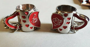 SET OF 2 UNISEX FRIENDSHIP COUPLES MUG KEYRINGS MAGNETIC GIFT IDEA UKSELLER