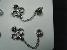 Load image into Gallery viewer, UNIQUE PAIR UNISEX MULTI 2 HOLE PUNK GOTH STYLE PIERCED EARRINGS SKULL DIAMONTE
