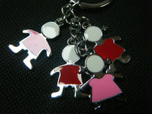 Load image into Gallery viewer, NOVELTY 4 PIECE BOY &amp; GIRL MALE &amp; FEMALE ENAMEL KEYRING HANDBAG CHARM GIFT IDEA
