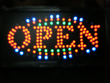 Load image into Gallery viewer, 10x wholesale joblot brand new bright Open flashing led shop signs: 48cmx25cm
