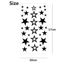 Load image into Gallery viewer, Quality Sheet Various Mens Ladies Black Celtic Stars Temporary Tattoos UK Seller
