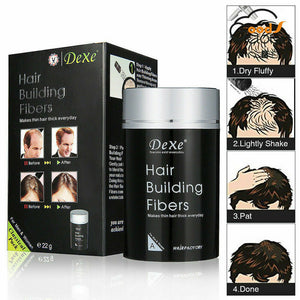 8g TRAVEL SIZE BLACK QUALITY HAIR LOSS THICKENING BUILDING FIBRES FIBERS UKSELL
