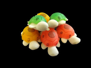 1x PACK OF 6 NOVELTY 3D NOVELTY PUZZLE TORTOISE TURTLE RUBBERS ERASERS UK SELLER