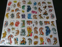 Load image into Gallery viewer, 5 or 10 SHEETS BOYS ANGRY TIGER DRAGON WOLF TEMPORARY TATTOOS PARTY LOOT BAG

