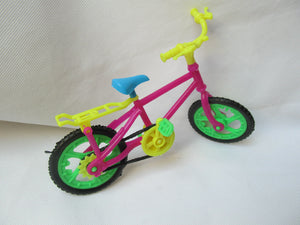 PLASTIC 12" DOLL SIZED ACCESSORY PEDDLE BIKE BICYCLE UK SELLER FREE P&P