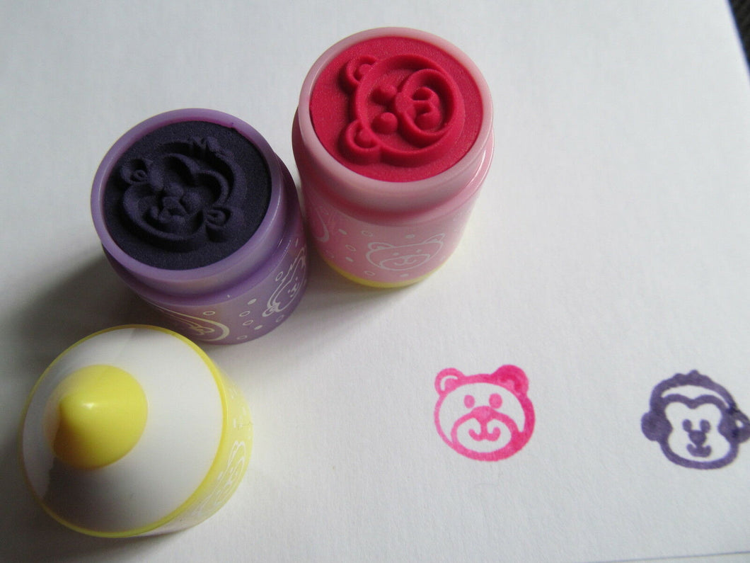 NOVELTY BOYS GIRLS KIDS CRAFT ANIMAL STAMPERS: MONKEY,BEAR, SHEEP, ETC UK SELLER