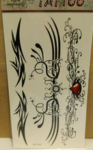 Load image into Gallery viewer, LADIES GIRLS BUTTERFLY BLACK RED ROSES CELTIC VINE VARIOUS TEMPORARY TATTOOS UK
