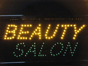 QUALITY BRIGHT SHOP NEON DISPLAY FLASHING BEAUTY SALON NAILS LED SIGN UKSELLER