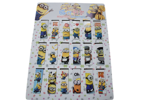 2x Cute Novelty Despicable Me Minions Magnetic Bookmark Page Markers Free UK P&P