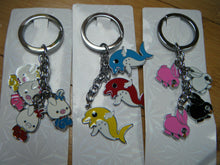 Load image into Gallery viewer, DOLPHIN BUNNY RABBIT PIG ENAMEL KEYRING HANDBAG CHARM
