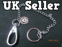 Load image into Gallery viewer, LONG FOOTBALL THEME FASHION 32cm LONG METAL KEYCHAIN BIKER PUNK KEYRING UKSELLER
