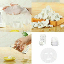 Load image into Gallery viewer, 10x COMPRESSED NATURAL FIBRE SKIN CARE PAPER COTTON DIY FACIAL SHEET MASKS
